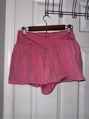 Women’s Pink Athletic Skort Shorts